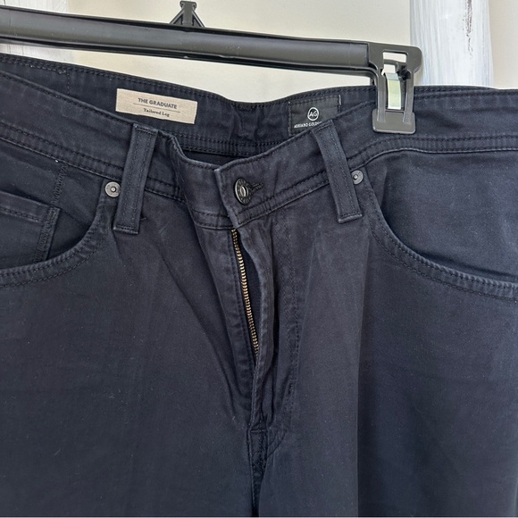 AG Adriano Goldschmied Men's The Graduate Straight Black Pants Size 34” - Picture 8 of 13